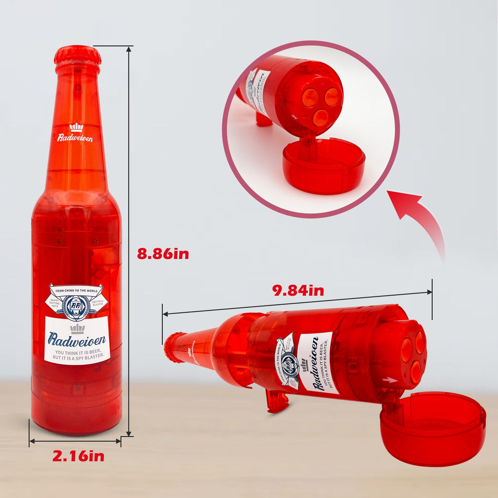 Drink Bottle Toy Gun with Foam Dart Bullets, Toy Foam Blaster Guns for Boy & Girl, Soda Blaster Guns Shooting Model,