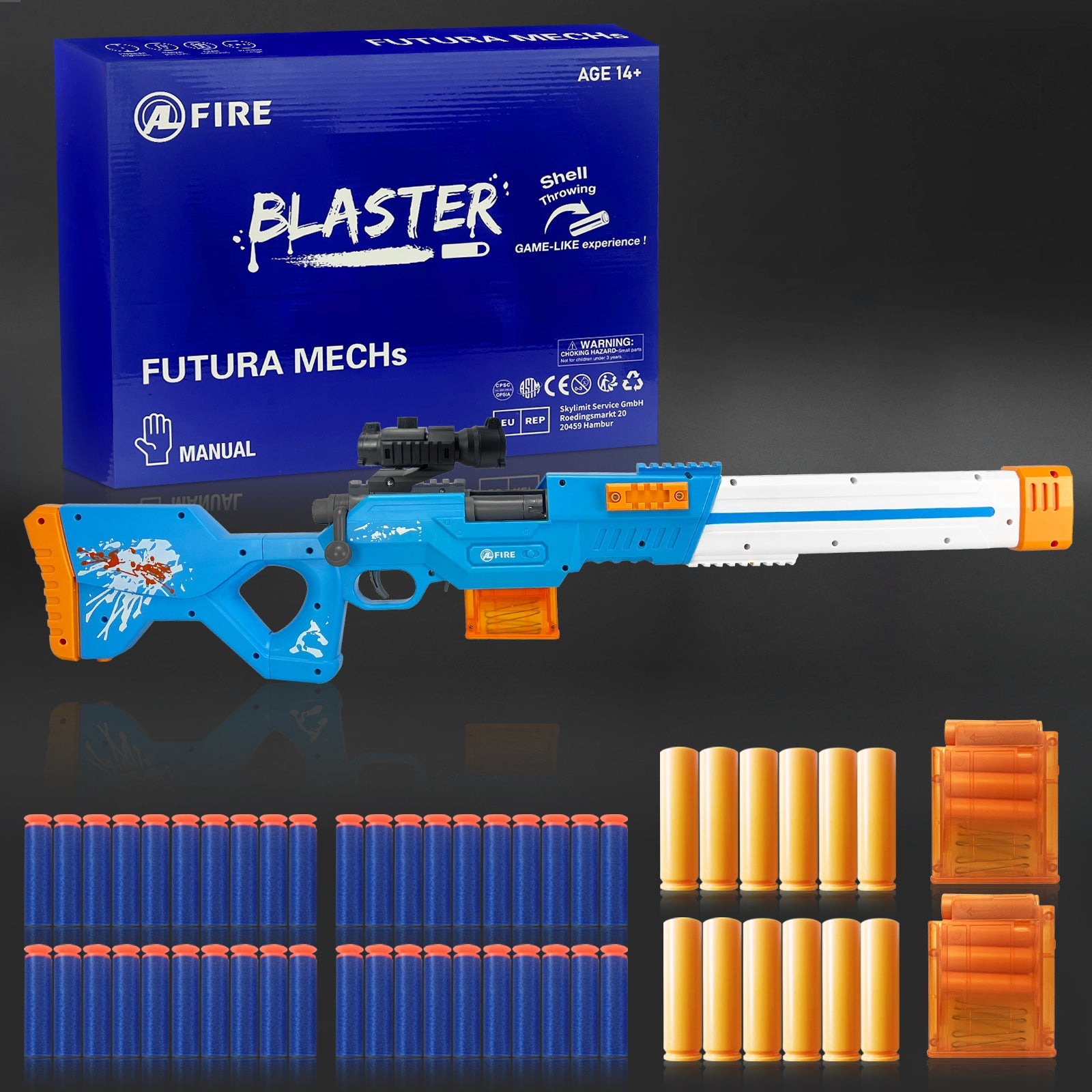 Toy Gun with Foam Dart Bullets, Toy Blaster, Toy Guns for Boy & Girl, Blaster Guns Shooting, Christmas Halloween Birthday Gifts for Adults Teen
