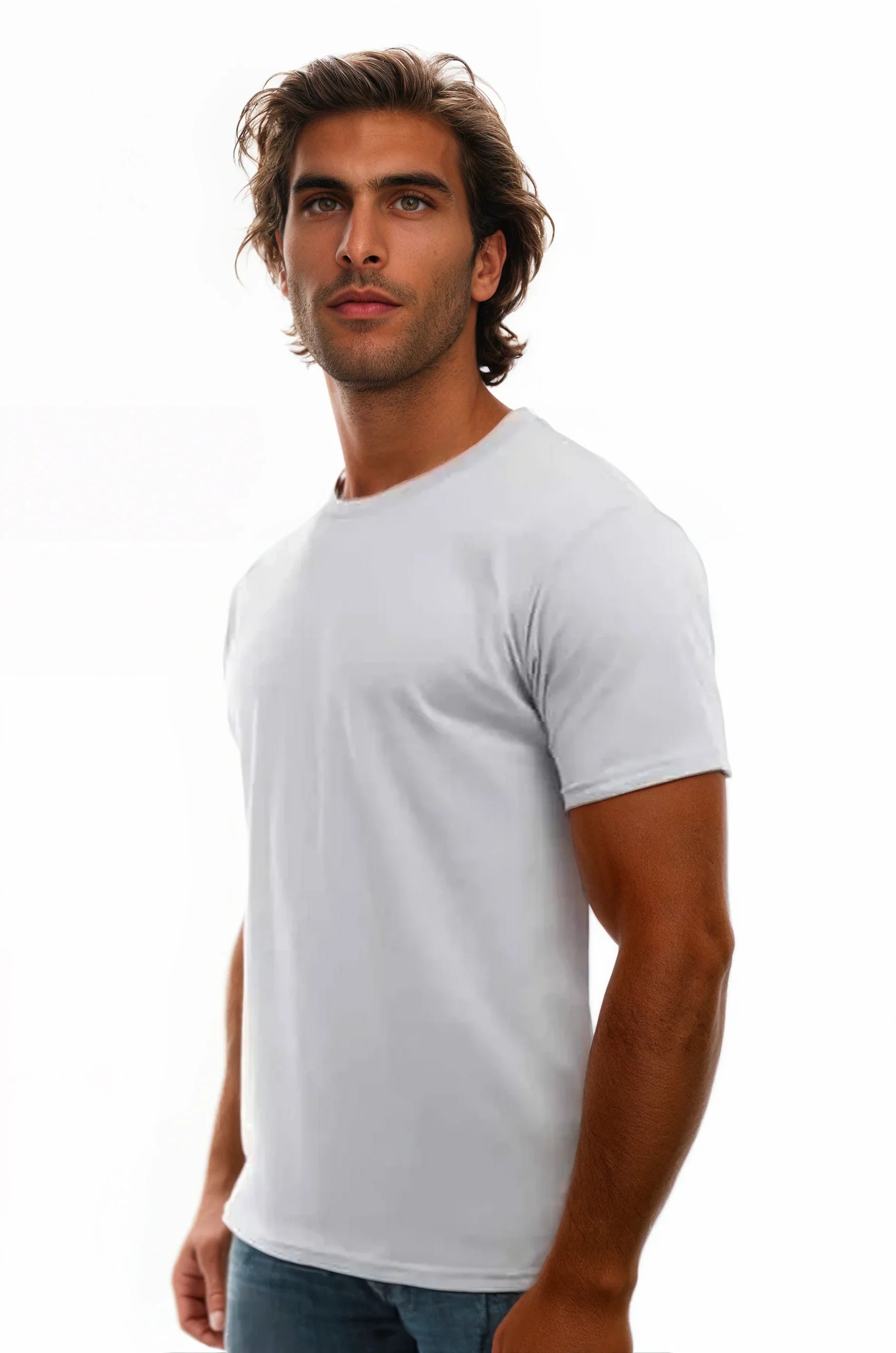 Cotton Perfection Crew 3100 - dark Colors