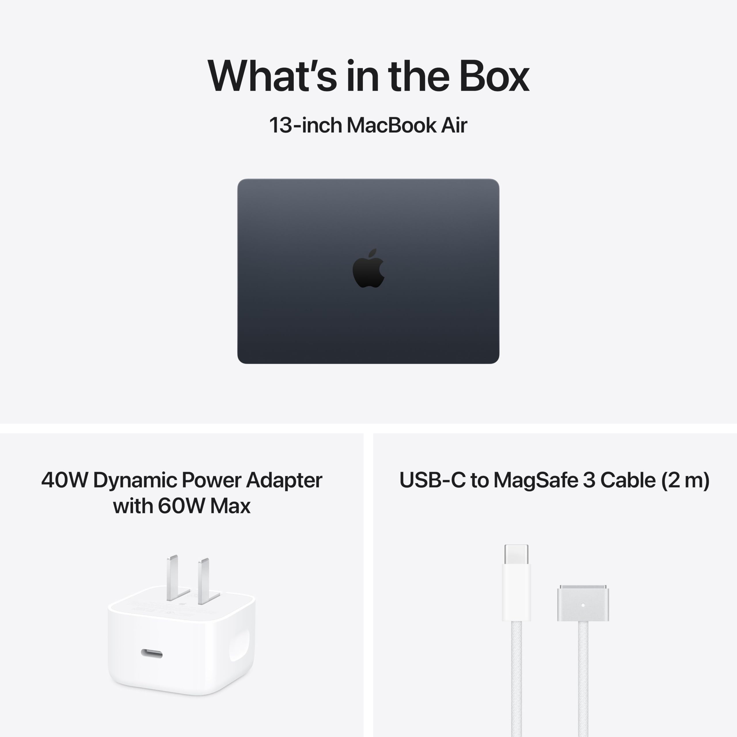 Apple 2026 MacBook Air 13-inch Laptop with M5 chip: Built for AI, 13.6-inch Liquid Retina Display, 16GB Unified Memory, 512GB SSD, 12MP Center Stage Camera, Touch ID, Wi-Fi 7; Midnight