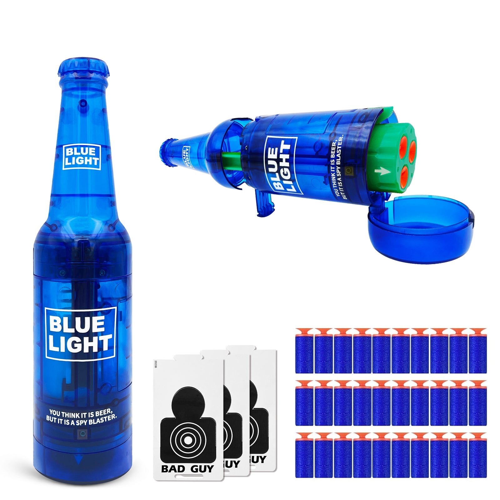 Drink Bottle Toy Gun with Foam Dart Bullets, Toy Foam Blaster Guns for Boy & Girl, Soda Blaster Guns Shooting Model,