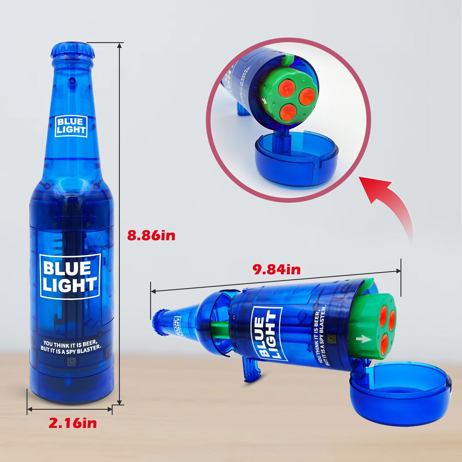Drink Bottle Toy Gun with Foam Dart Bullets, Toy Foam Blaster Guns for Boy & Girl, Soda Blaster Guns Shooting Model,