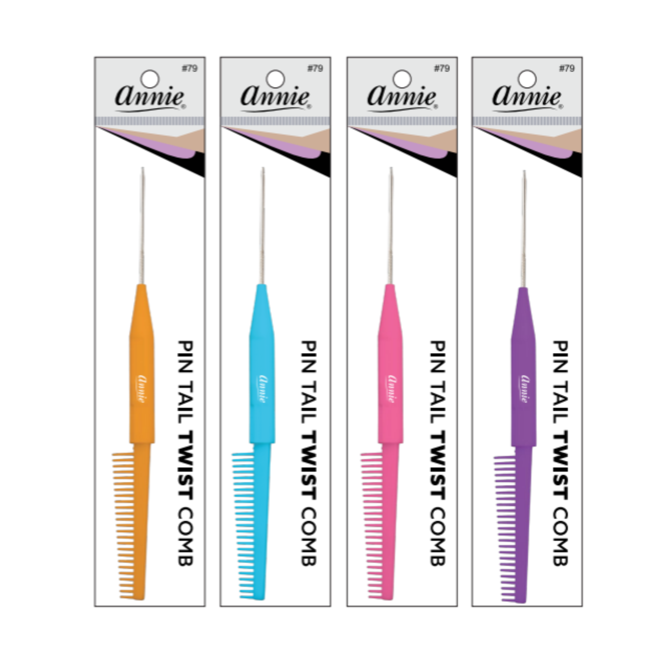 Annie Pin Tail Twist Comb, 1 Count, Assorted