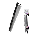 Annie Section Barber Comb with Hook Tip, 1 Count, Black