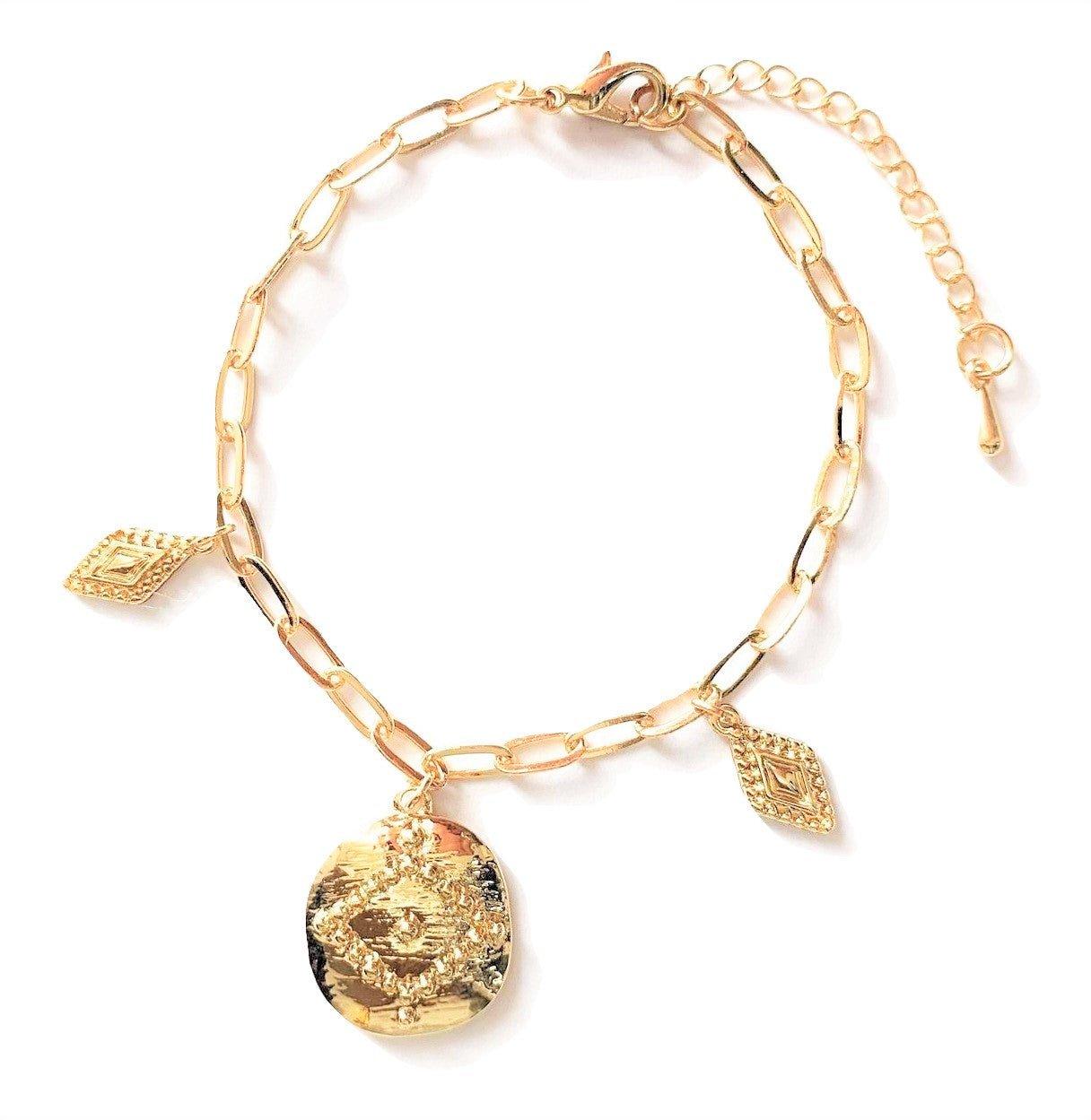 Coin Charm Bracelet
