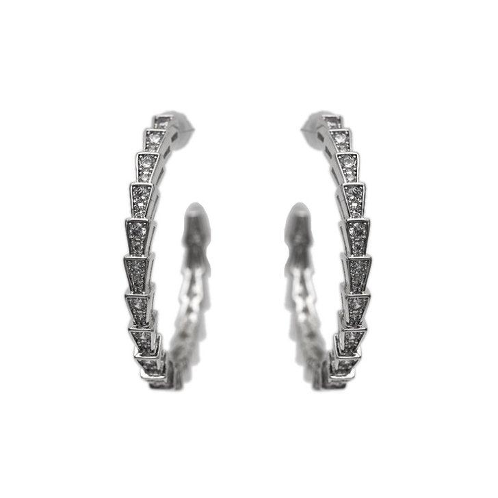 Crystal Hoop Earrings