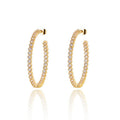 Cubic Zirconia Hoop Earrings