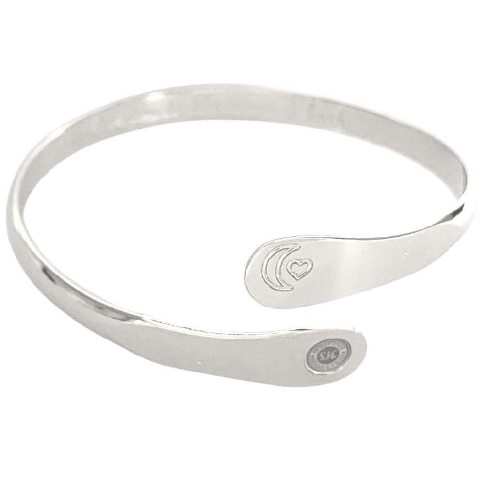 Engraved I love you to the moon and back Bracelet,  Moon and Heart Bracelets