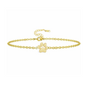 Fureverly Single Paw Print Link Chain Bracelet