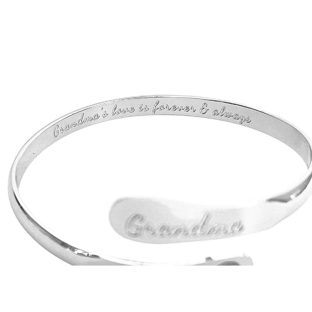 Grandma Bracelet – “Grandma’s Love Is Forever Always” Inspirational Jewelry Gift