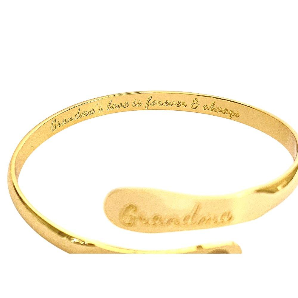 Grandma Bracelet – “Grandma’s Love Is Forever Always” Inspirational Jewelry Gift