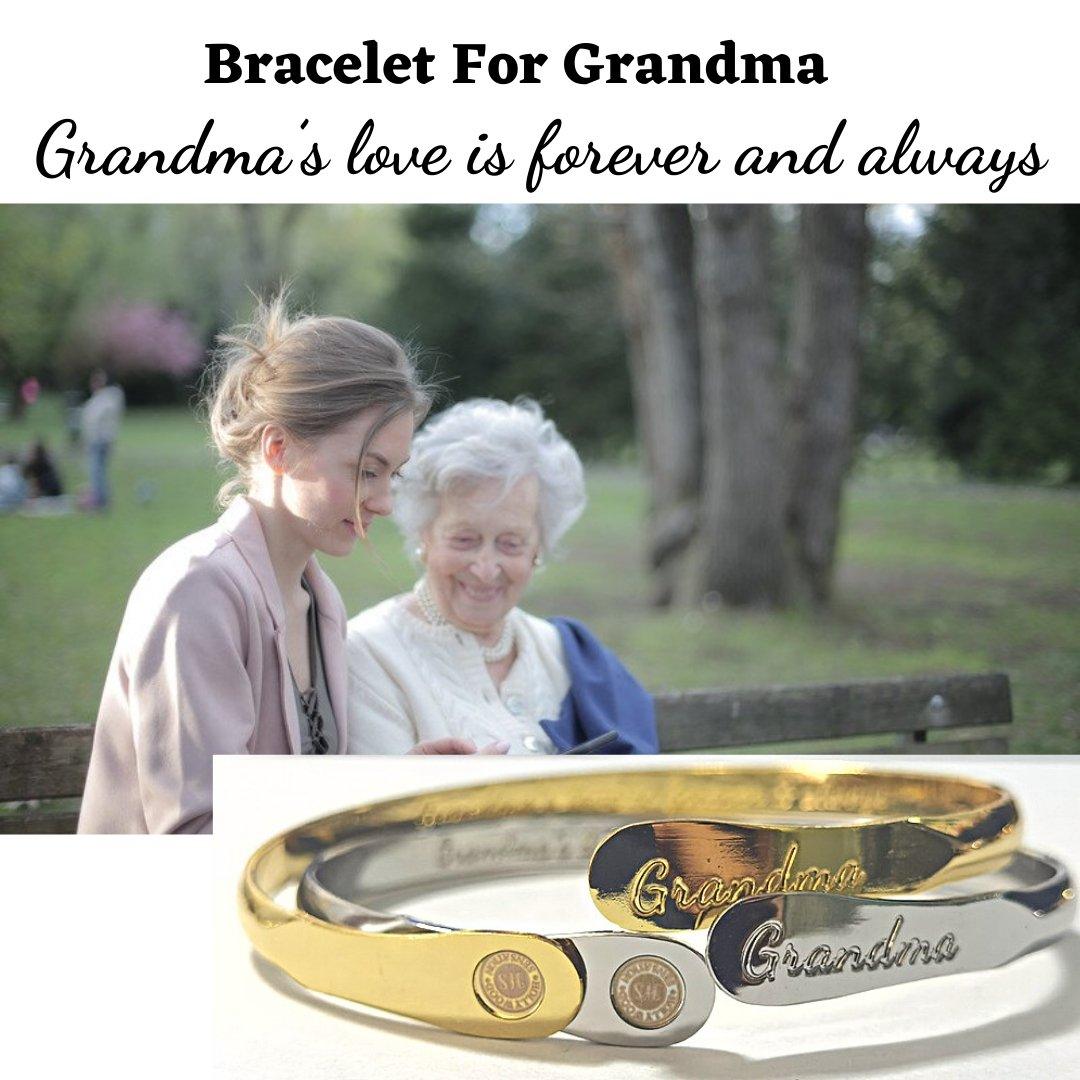 Grandma Bracelet – “Grandma’s Love Is Forever Always” Inspirational Jewelry Gift