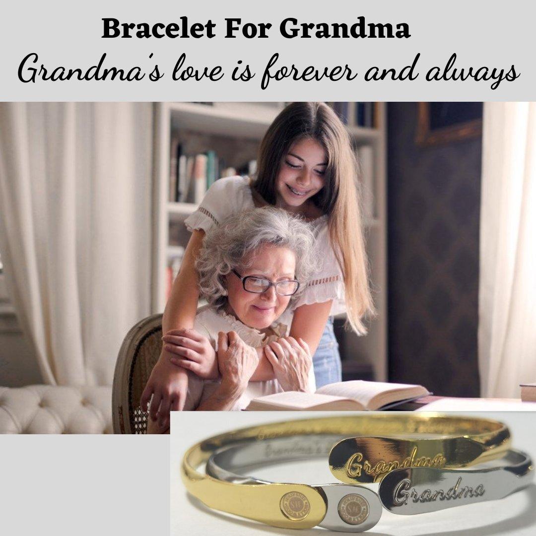 Grandma Bracelet – “Grandma’s Love Is Forever Always” Inspirational Jewelry Gift