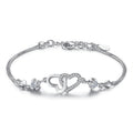 I Love You Bracelet with Cubic Zirconia