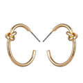 Knot Hoop Earrings