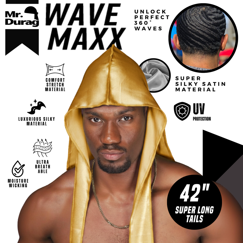 Mr. Durag Wave Maxx Silky Satin Durag, 1 Count, Assorted Vibrant