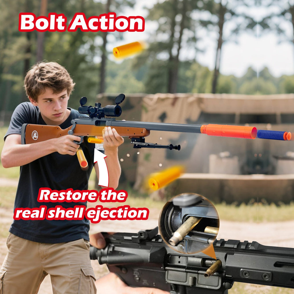M24 Tactical Sniper Rifle Toy – Realistic Foam Dart Blaster for Backyard Combat Play
