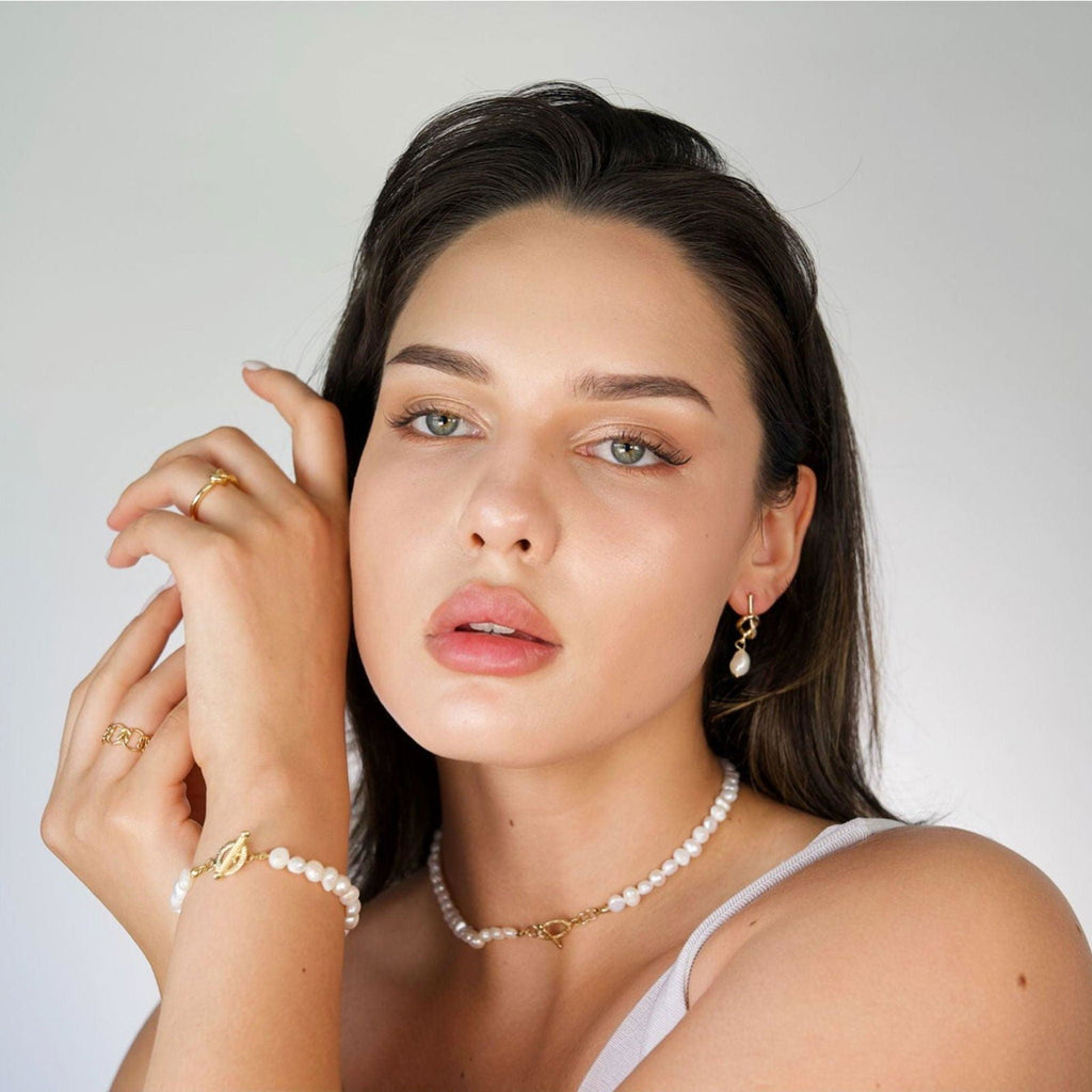 Pearl Necklace Freshwater Pearl Necklace with Baroque Freshwater Pearls