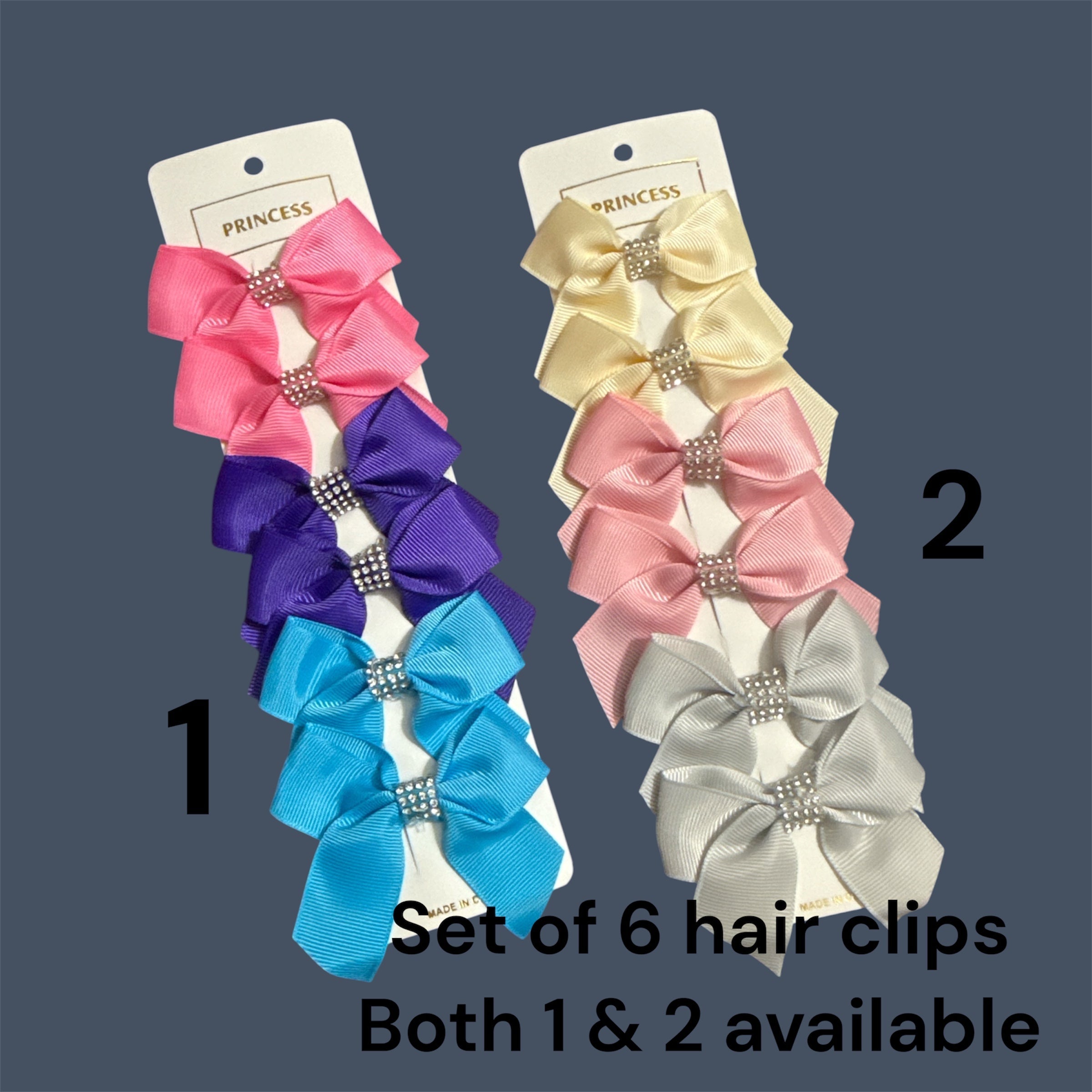 SETS OF 6 HAIR BOWS