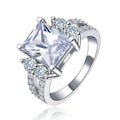 Princess Cut Cubic Zirconia Ring