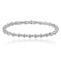 Round Cut Cubic Zirconia Tennis Bracelet with Round Cut Cubic Zirconia