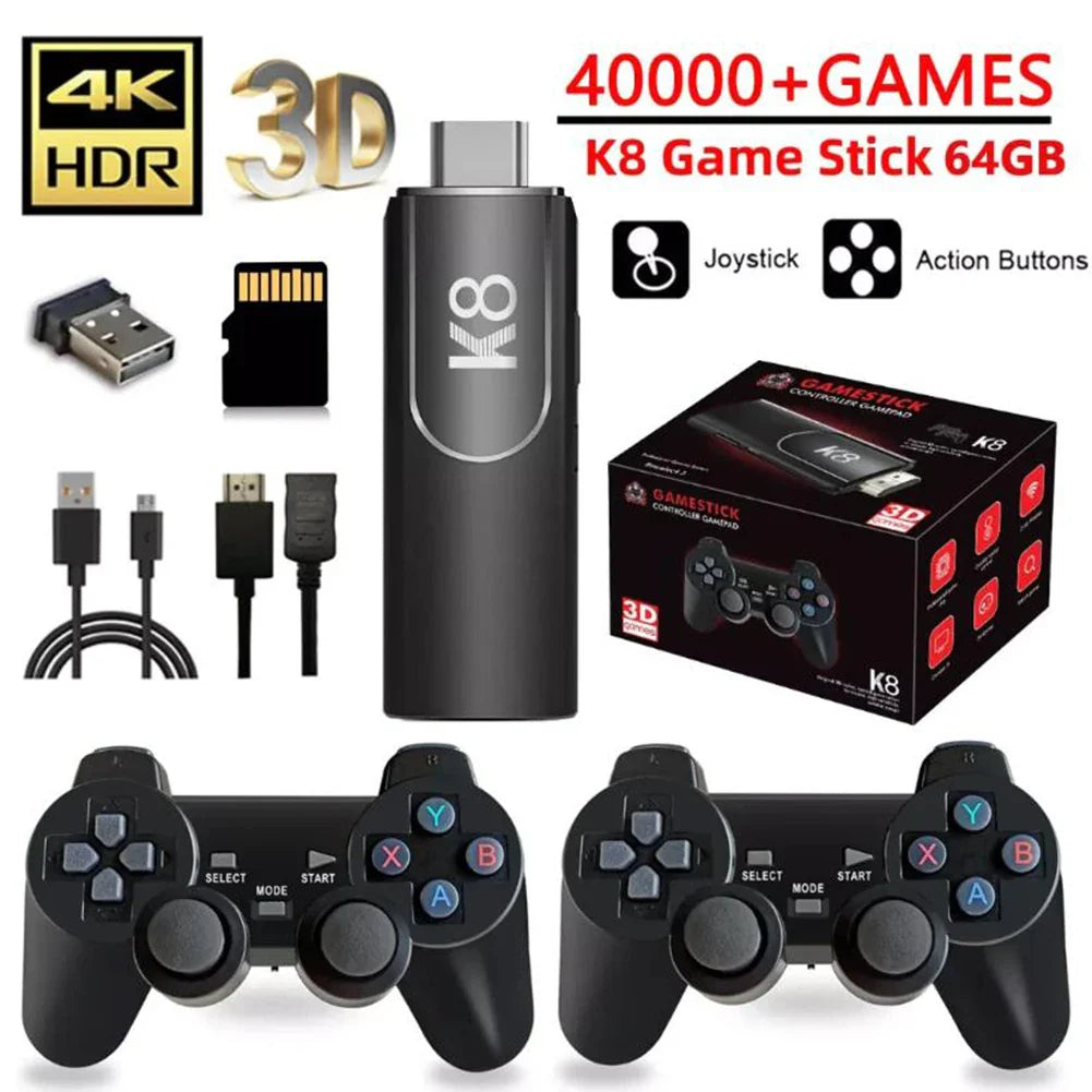 58000 Games Handheld Console – 256GB 4K TV Wireless Gamepad