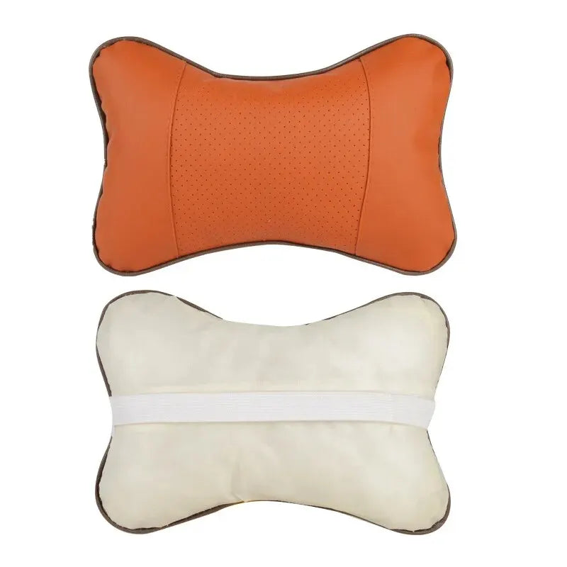 Car Neck Pillow – PU Leather Headrest Cushion for Comfort