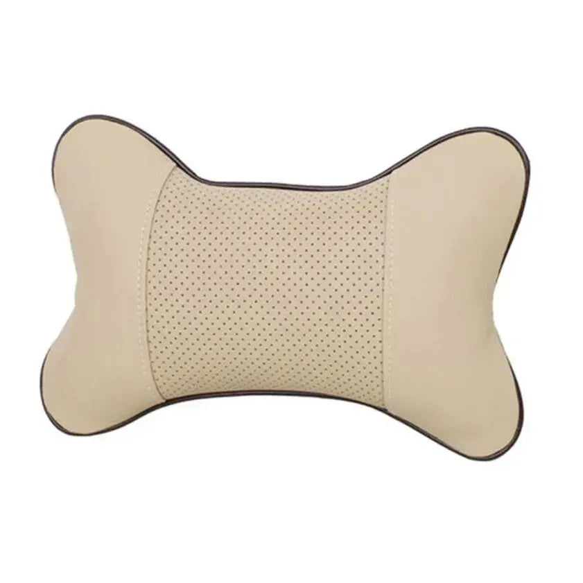 Car Neck Pillow – PU Leather Headrest Cushion for Comfort