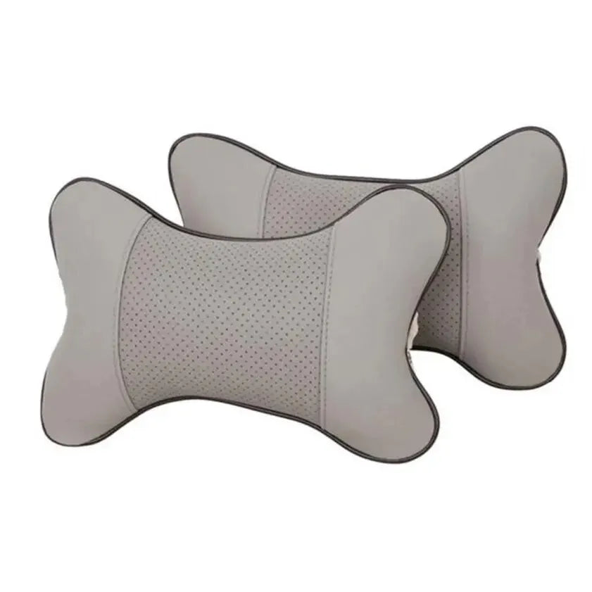 Car Neck Pillow – PU Leather Headrest Cushion for Comfort
