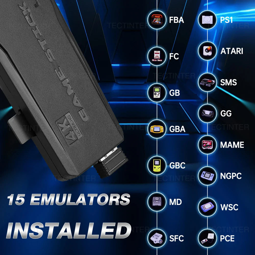 20000 Games Mini Game Console – 4K HD Retro Handheld TV Stick