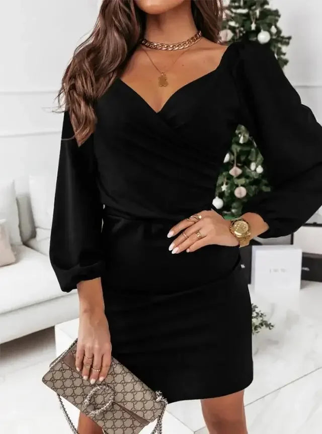 Women's Clothing  Autumn and Winter New Fashion Commuter V-neck