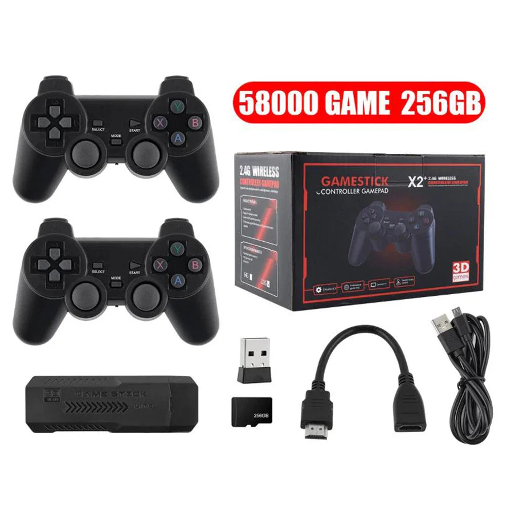 58000 Games Handheld Console – 256GB 4K TV Wireless Gamepad
