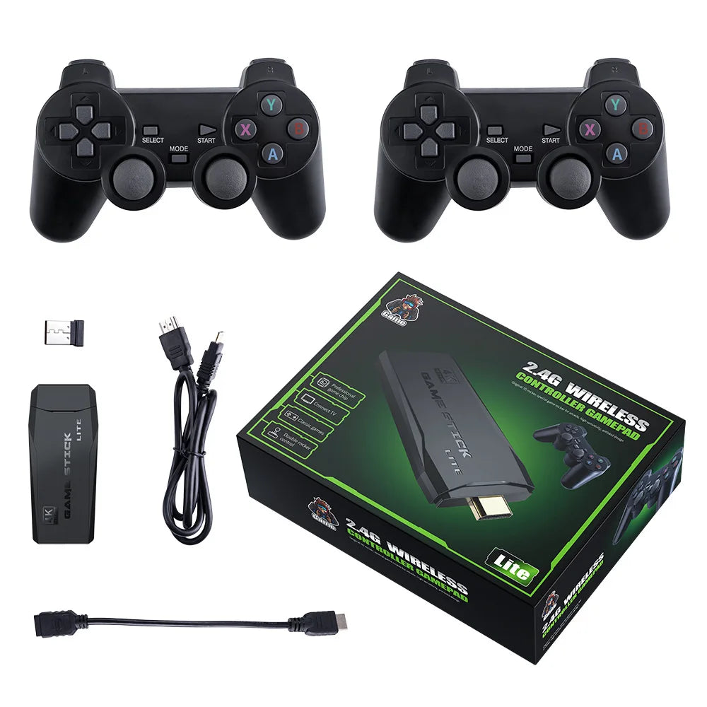 Retro Game Console – 20000 Games 4K TV Dual Wireless Controllers