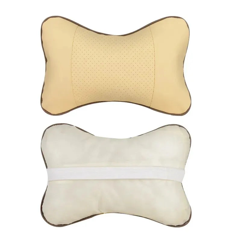 Car Neck Pillow – PU Leather Headrest Cushion for Comfort