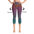 Rainbow Ombre Lace Capri Leggings