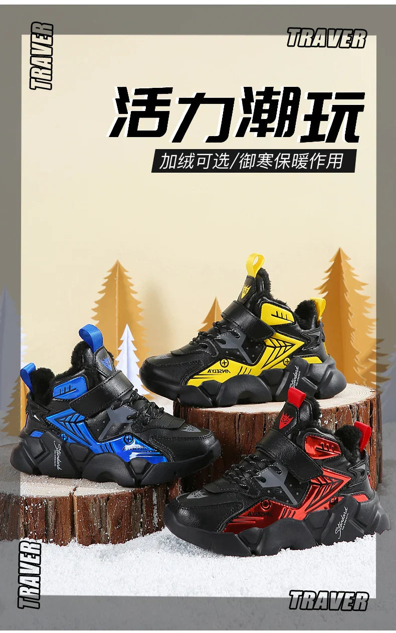 Kids Snow Boots for Boys Girls High Quality Winter Warm Waterproof Children Fashion Sport Shoes Sneakers Girls Snow Boots