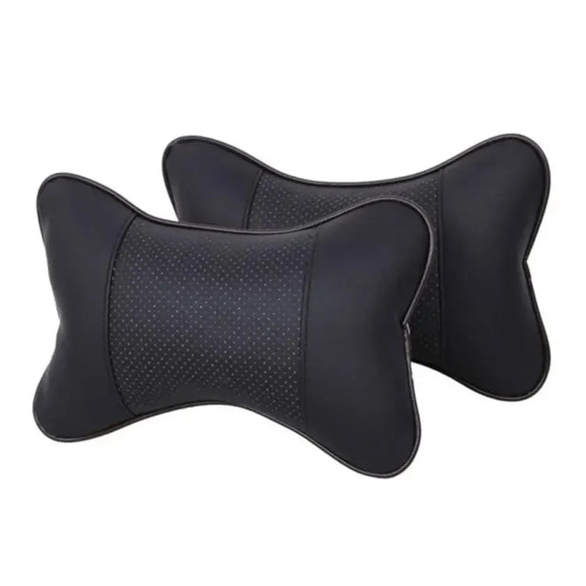 Car Neck Pillow – PU Leather Headrest Cushion for Comfort