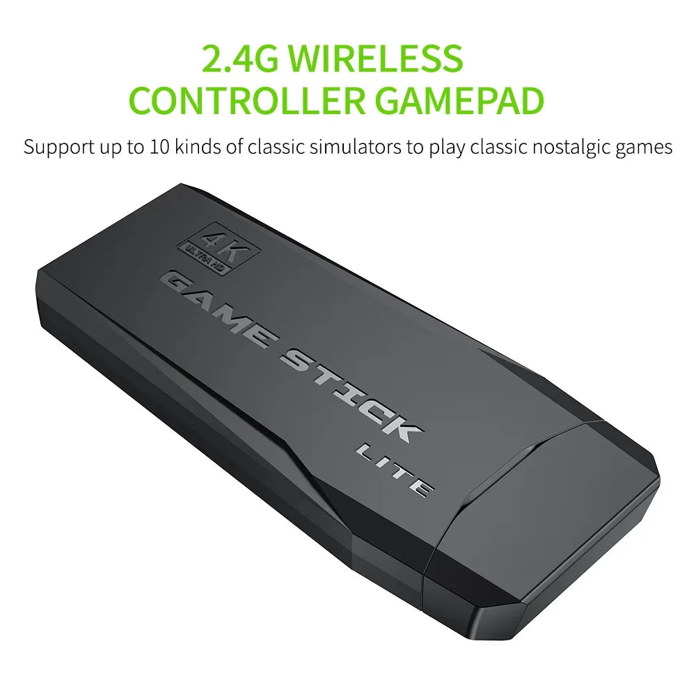 Retro Game Console – 20000 Games 4K TV Dual Wireless Controllers