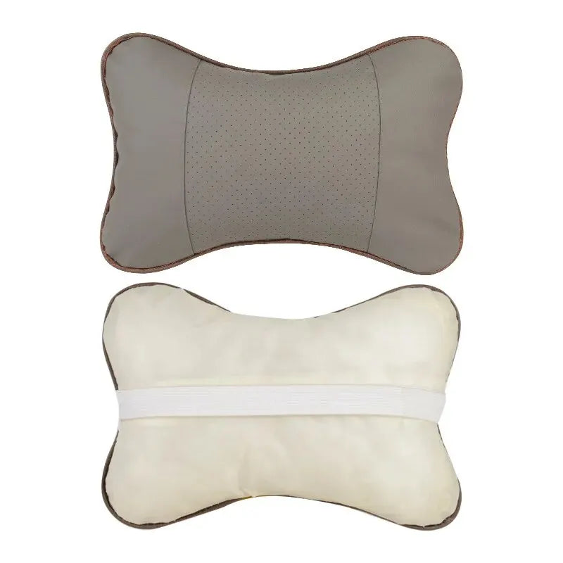 Car Neck Pillow – PU Leather Headrest Cushion for Comfort