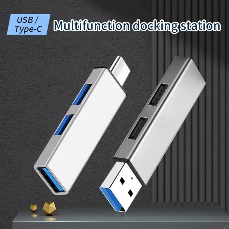 USB 3.0 3 Port USB Hub 2.0 Multi Type-C Ultra Slim Splitter Hub Power Adapter Multiple Expander USB 3.0 2.0 Hub For PC Xiaomi
