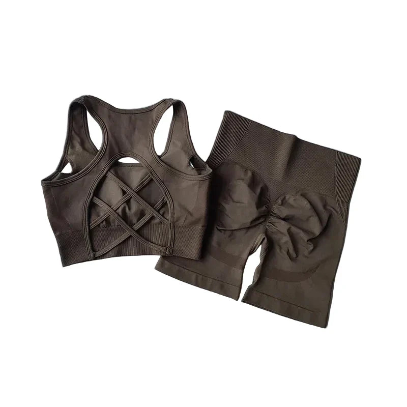 Women’s High-Waist Seamless Workout Set