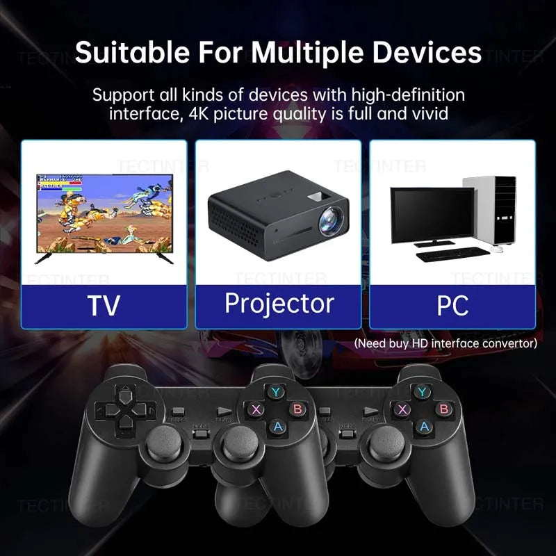 20000 Games Mini Game Console – 4K HD Retro Handheld TV Stick
