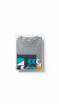 Men's Gray Cotton Crew T-Shirt